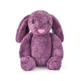 45 cm Uyku Arkadaşı Tavşan,Ponçik,Jelly,Uzun Kulaklı Yumuşak,Sarkık Kulaklı Pelüş,Doldurulabilir Tavşan (Mürdüm)