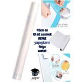 45 cm x 10 Metre yapışkanlı rulo folyo asetat BEYAZ dc-fix