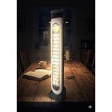 45 led ile Şarjlı Işıldak Kaymaz Tabanlı ve Ergonomik Tutma Kollu ve Solar Özellikli ve Şarj Edilebilir 5 Mod Aydınlatma