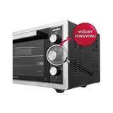 45 Litre Inox Turbo Mini Fırın Simfer Albeni 4503 - Siyah