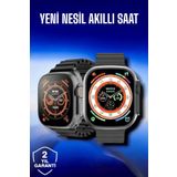 45 MM Gri Kasa Ultra Akıllı Saat Sesli Görüşme, Sağlık Takibi, Suya Dayanıklı