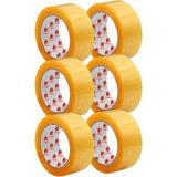 45 mm x 100 Metre Hotmelt Koli Bandı (1. Kalite) Şeffaf Renkli, Güçlü Yapışkan, Kağıda Kartona Yapışır (6) - Çok Renkli - Standart - Genel