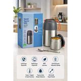450 Ml Paslanmaz Çelik Sızdırmaz Termos Yemek Taşıma Kabı / Sefer Tası Beslenme Kutusu