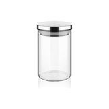 450ML Vakumlu Metal Kapaklı Borosilikat Cam Kavanoz (8.5CM*12CM) 1 Adet