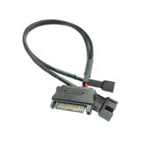 4596 Sata Power To Fan Çevirici 2 Port Y Pin Pwm Çoklayıcı Splitter Fan Kablosu
