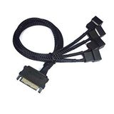 4598 Sata Power To Fan Çevirici 4 Port Y Pin Pwm Çoklayıcı Splitter Fan Kablosu