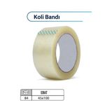 45MM x 100 Metre Koli Bandı | 1 Adet | Güçlü Yapışkanlı Şeffaf Paketleme Bandı