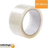 45MM x 80MT Hotmelt Şeffaf Koli Bandı Süper Kalite Koli Bantı