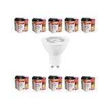 4,5W GU10 LED Ampul - 10'lu Ekonomik Paket, 350 Lumen, 3000K Sarı Işık, 36° Işık Açısı, 15.000 Saat Ömür, Enerji Verimli