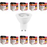 4,5W GU10 LED Ampul - 10'lu Ekonomik Paket, 350 Lumen, 3000K Sarı Işık, 36° Işık Açısı, 15.000 Saat Ömür, Enerji Verimli - 1 - 10 W - Amber