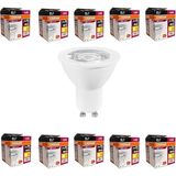 4,5W GU10 LED Ampul - 10'lu Ekonomik Paket, 350 Lumen, 3000K Sarı Işık, 36° Işık Açısı, 15.000 Saat Ömür, Enerji Verimli