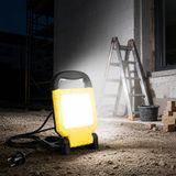 45W Seyyar LED Projektör – 6400K Beyaz Işık, 4900 Lümen, 360W Eşdeğer, 1.5 m Kablolu, Katlanabilir Taşınabilir Çalışma Lambası (220V)