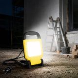 45W Seyyar LED Projektör – 6400K Beyaz Işık, 4900 Lümen, 360W Eşdeğer, 1.5 m Kablolu, Katlanabilir Taşınabilir Çalışma Lambası (220V)
