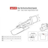 45X17MM Kıvırma Aparatı, Etek Biye Tek Kıvırma, Kullanışlı ve Dayanıklı - Seçenek 1