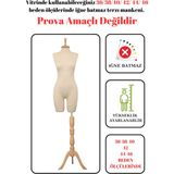 46 Beden Pantolon Giyebilen İğne Batmaz Vitrin Amaçlı Terzi Mankeni Prova Mankeni