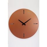46 Cm - Timeless Sessiz Metal Dekoratif Duvar Saati - Bakır - Ev Ofis Salon Duvar Saatleri - Aps113