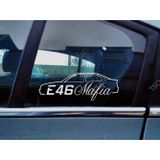46 sedan 320i Kelebek Cam Araba oto Sticker 19 cm 2 Adet