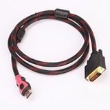 4600 Hdmi To Dvi 24+1 Çevirici Dönüştürücü Monitör Kablosu 1.5 Metre Siyah