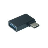 4658 Type-C 3.1 To USB 3.0 Şarj 90 Dirsek Köşe Çevirici Dönüştürücü Adaptör