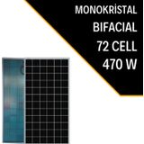470W Bıfacıal Monokristal Güneş Paneli