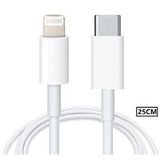 4725 Lightning To Usb Type C 20w Hızlı Şarj İphone Data Kablosu 0.25m Beyaz