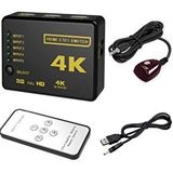4775 Hdmi Switch 5 Port Çoklayıcı Kumandalı 4k Ultra Hd Destekli Switch