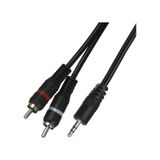 4794s 3.5mm Stereo To 2rca Aux Ses Kulaklık Çevirici Kablosu 1.8M