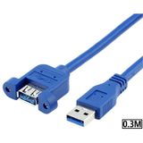 4795 Usb 3.0 Panel Tipi Vida Dişi Erkek Uzatma Kablosu 30cm