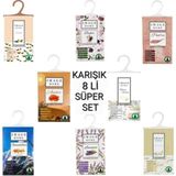 48 Adet Image Home Karışık Paket Süper Set Amber, Lavanta, Pudra, Osmantus, Buket, Yasemin, Beyaz Sabun, Vanilya Çok Amaçlı Koku Kesesi Askılı Ayakkabılık Dolap Içi Parfüm Koku