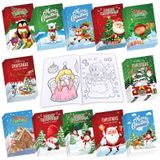 48 Adet Noel Boyama Kitapları Parti İyilikleri Noel Mini Boyama Kitabı Toplu Kendin Yap Sanat Çizim Kitabı Stoklama Hediye Çantaları Stuffer Tatil Partisi Malzemeleri Arkadaş Hediye Aktiviteleri Dolgu