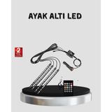 48 Led Araç İçi Rgb Şerit Aydınlatma Müzik Senkron Usb Kumandalı Set Mir03889531