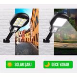 48 Ledli Cl-182-6 Sensörlü Mini Sokak Lambası Solar Güneş Enerjil