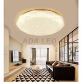 48 W Elmas Model Sıva Üstü LED Panel Işık, 48 cm Çap, Sarı Renk - Altın - Seçenek 1