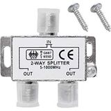 4818 2 Li Uydu Çanak Splitter Kablo Tv Rg6 Anten Çoklayıcı Dağıtıcı