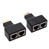 4845 Hdmi Rj45 Cat5 6 Extender Uzatıcı Uzatma Aparatı Adaptör
