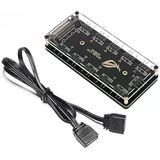 4847 Argb Rgb LED 3 Pin 11 Port 5V Sata Power Güç Fan Çoklayıcır Şerit Hub Kablo Splitter