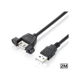 4888 Usb Dişi Erkek Panel Tipi Data Uzatma Kablosu 2 Metre