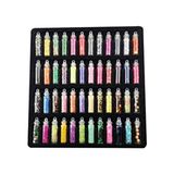 48'li Sim Pul Boncuk Seti Tırnak Göz Çevresi Süsleme Kalıcı Oje Protez Tırnak Nail Art - Çok Renkli