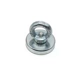 48mm Çok Güçlü Deniz Mıknatısı - Fishing Magnet - Neodyum Daimi Çelik Mıknatıs - Halkalı Pot Mıknatıs - Nikel Kaplı - Paslanmaz - Kararma Yapmaz - Tuzlu Suya Dayanıklı (Ø48 mm (60kg))