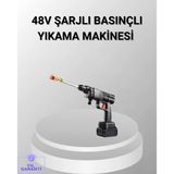 48V Kablosuz Yıkama Makinesi – 2 Pil, Köpük Tankı Ve Ayarlanabilir Mir83504595