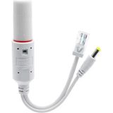 48V To 12V Pasif RJ45 Poe Seperatör Splıtter Dış Mekan Su Geçirmez Ip Kamera Enjektör Seperatör - outdoor - Beyaz