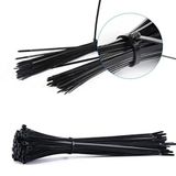 4,8x250 mm Siyah 25cm Kablo Bağı Plastik Cırt Kelepçe Toplayıcı-100 Adet