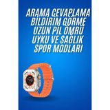 49 mm Çok Renkli Çift Kordonlu Akıllı Saat, Arama ve Bluetooth Bağlantısı - Seçenek 1 - Açık Bej