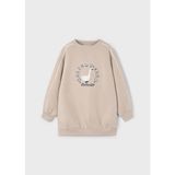 4931 Mayoral Avellana Kız Çocuk Sweatshirt - Bej - 5 Yaş