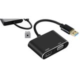 4933 Usb 3.0 To Hdmi Vga 3.5mm Çevirici Dönüştürücü Adaptör