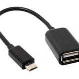 4940 Micro Usb To Usb Çevirici Dönüştürücü Otg Klavye Mouse Flash Bağlantı Kablosu
