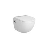 4948B403-6262 Vitra Sento Asma Klozet, 54 cm (Temassız Entegre Taharet Musluklu-Temassız Klozet Kapağı Dahil)