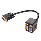 4972 Dvi To 2X Vga Çevirici Çoklayıcı Splitter Kablosu