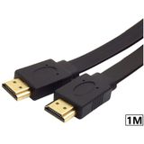 4997 Yassı Flat Slim Hdmi Kablo Uyumlu 4k Full Hd 4k 60hz 2.0 1m