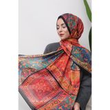 49eyşanipek RENKLİ ETNİK DESENLİ DİJİTAL SOFT ŞAL